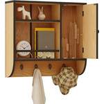 Badezimmerschrank von WOLTU, in der Farbe Braun, aus Spanplatte, andere Perspektive, Vorschaubild