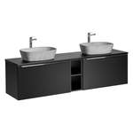 Waschbeckenunterschrank von einfachgutemoebel, in der Farbe Schwarz, aus Holzwerkstoff, andere Perspektive, Vorschaubild