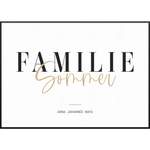 Elegant Family der Marke My Fam Poster I Individuelle Familienposter