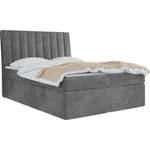 Boxspringbett von WFL GROUP, in der Farbe Grau, andere Perspektive, Vorschaubild