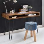 Schreibtisch von Finebuy, in der Farbe Braun, aus Massivholz, Vorschaubild