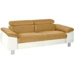 2/3-Sitzer Sofa von COTTA, in der Farbe Beige, aus Kunstleder, andere Perspektive, Vorschaubild