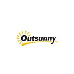 Sonnenschirmständer von Outsunny, in der Farbe Gold, aus Metall, andere Perspektive, Vorschaubild