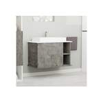 Waschbeckenunterschrank von GARLIVO, in der Farbe Grau, aus Holzwerkstoff, andere Perspektive, Vorschaubild