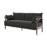 2/3-Sitzer Sofa von Playboy, in der Farbe Grau, andere Perspektive, Vorschaubild