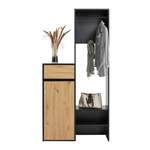 Garderobenschrank von Modern Living, in der Farbe Schwarz, aus Holzwerkstoff, andere Perspektive, Vorschaubild