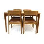 Vintage-Esszimmer-Set Holz/Skai der Marke Whoppah