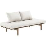 2/3-Sitzer Sofa von Karup Design, in der Farbe Beige, aus Kiefernholz, andere Perspektive, Vorschaubild