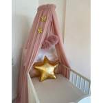 Baldachin von Baby Fancyroom, in der Farbe Rosa, andere Perspektive, Vorschaubild