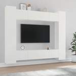 TV-Wand von vidaXL, in der Farbe Weiss, aus Holzwerkstoff, Vorschaubild