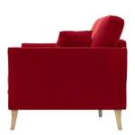 2/3-Sitzer Sofa von loftscape, in der Farbe Rot, aus Massivholz, andere Perspektive, Vorschaubild