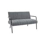 2/3-Sitzer Sofa von HOMCOM, in der Farbe Grau, aus Metall, andere Perspektive, Vorschaubild