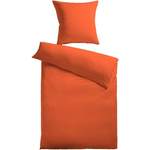 Bettwäsche-Garnitur von Kinzler, in der Farbe Orange, aus Fleece, Vorschaubild