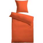 Bettwäsche-Garnitur von Kinzler, in der Farbe Orange, aus Fleece, andere Perspektive, Vorschaubild