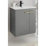 Waschbeckenunterschrank von Furn.Design, in der Farbe Grau, aus Metall, andere Perspektive, Vorschaubild