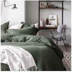 Bettwäsche-Garnitur von Sandiik, in der Farbe Grün, aus Baumwolle, andere Perspektive, Vorschaubild