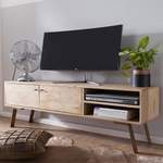 TV-Lowboard von Wohnling, in der Farbe Braun, aus Massivholz, andere Perspektive, Vorschaubild