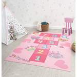 Kinderteppich von the carpet, in der Farbe Rosa, andere Perspektive, Vorschaubild