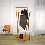 Garderobenständer von RELAXDAYS, aus Holz, andere Perspektive, Vorschaubild