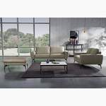 2/3-Sitzer Sofa von loftscape, in der Farbe Grau, aus Echtleder, andere Perspektive, Vorschaubild