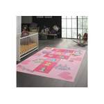 Kinderteppich von TeppichHome24, in der Farbe Rosa, andere Perspektive, Vorschaubild