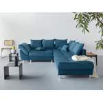 Sofagarnitur von COLLECTION AB, in der Farbe Blau, aus Samtvelours, andere Perspektive, Vorschaubild