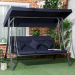 Gartenloungemobel von Outsunny, in der Farbe Schwarz, aus Stoff, andere Perspektive, Vorschaubild