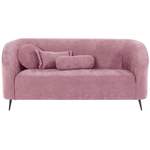 2/3-Sitzer Sofa von Leonique, in der Farbe Rosa, aus Teilmassiv, andere Perspektive, Vorschaubild
