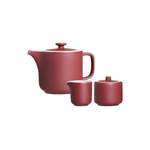 Teekocher von Ritzenhoff & Breker, in der Farbe Rot, aus Keramik, andere Perspektive, Vorschaubild