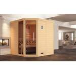 Sauna-Kabine von Weka, in der Farbe Braun, aus Sicherheitsglas, andere Perspektive, Vorschaubild