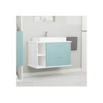 Waschbeckenunterschrank von GARLIVO, in der Farbe Weiss, aus Holzwerkstoff, andere Perspektive, Vorschaubild