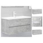 Waschbeckenunterschrank von VIDAXL, in der Farbe Grau, aus Holz, andere Perspektive, Vorschaubild