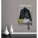 Garderobenhaken von queence, in der Farbe Grau, aus Edelstahl, andere Perspektive, Vorschaubild