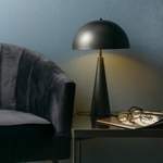 Beistelltischlampe von Maisons du Monde, in der Farbe Schwarz, aus Metall, andere Perspektive, Vorschaubild