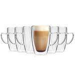 6-tlg. Cappuccino-Gläser-Set der Marke Ebern Designs