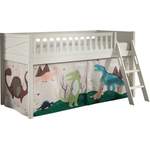Kinderhochbett von Vipack, in der Farbe Weiss, aus Massivholz, andere Perspektive, Vorschaubild