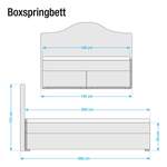 Boxspringbett von Maison Belfort, in der Farbe Braun, aus Strukturstoff, andere Perspektive, Vorschaubild