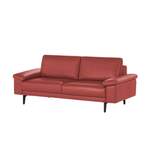 2/3-Sitzer Sofa, in der Farbe Rot, aus Leder, andere Perspektive, Vorschaubild