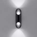 Wandlampe von SOLLUX lighting, in der Farbe Schwarz, aus Aluminium, andere Perspektive, Vorschaubild