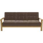 2/3-Sitzer Sofa von sit&more, in der Farbe Braun, aus Holz, andere Perspektive, Vorschaubild