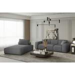 2/3-Sitzer Sofa von Fun Moebel, in der Farbe Grau, aus Velvet, andere Perspektive, Vorschaubild