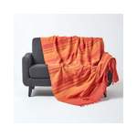 Tagesdecke von Homescapes, in der Farbe Orange, aus Baumwolle, andere Perspektive, Vorschaubild