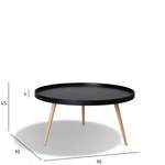 Couchtisch von Möbel4Life, in der Farbe Schwarz, aus Massivholz, andere Perspektive, Vorschaubild