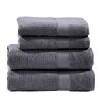 Handtuch-Set von twentyfour, in der Farbe Grau, aus Baumwollstoff, Vorschaubild