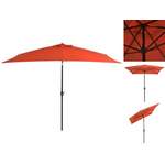 Sonnenschirm von VIDAXL, in der Farbe Rot, aus Polyester, andere Perspektive, Vorschaubild