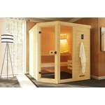 Sauna-Kabine von Weka, in der Farbe Braun, aus Massivholz, andere Perspektive, Vorschaubild