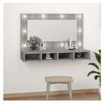 Bad-Spiegelschrank von VIDAXL, in der Farbe Grau, aus Holzwerkstoff, andere Perspektive, Vorschaubild