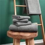 Saunatuch von Kushel Towels, in der Farbe Grau, aus Baumwolle, andere Perspektive, Vorschaubild