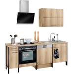 Küchenzeile von OPTIFIT, in der Farbe Braun, aus Holzwerkstoff, andere Perspektive, Vorschaubild
