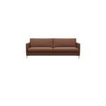 2/3-Sitzer Sofa von FLEXLUX, in der Farbe Braun, aus Echtleder, andere Perspektive, Vorschaubild